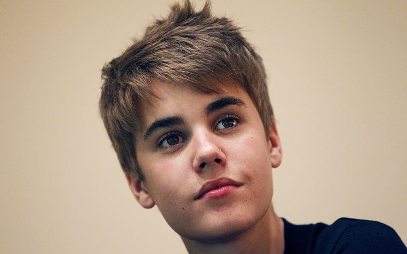 Justin Bieber, portrait, youth, face, teenager, Canadian singer, popular star, USA, HD wallpaper