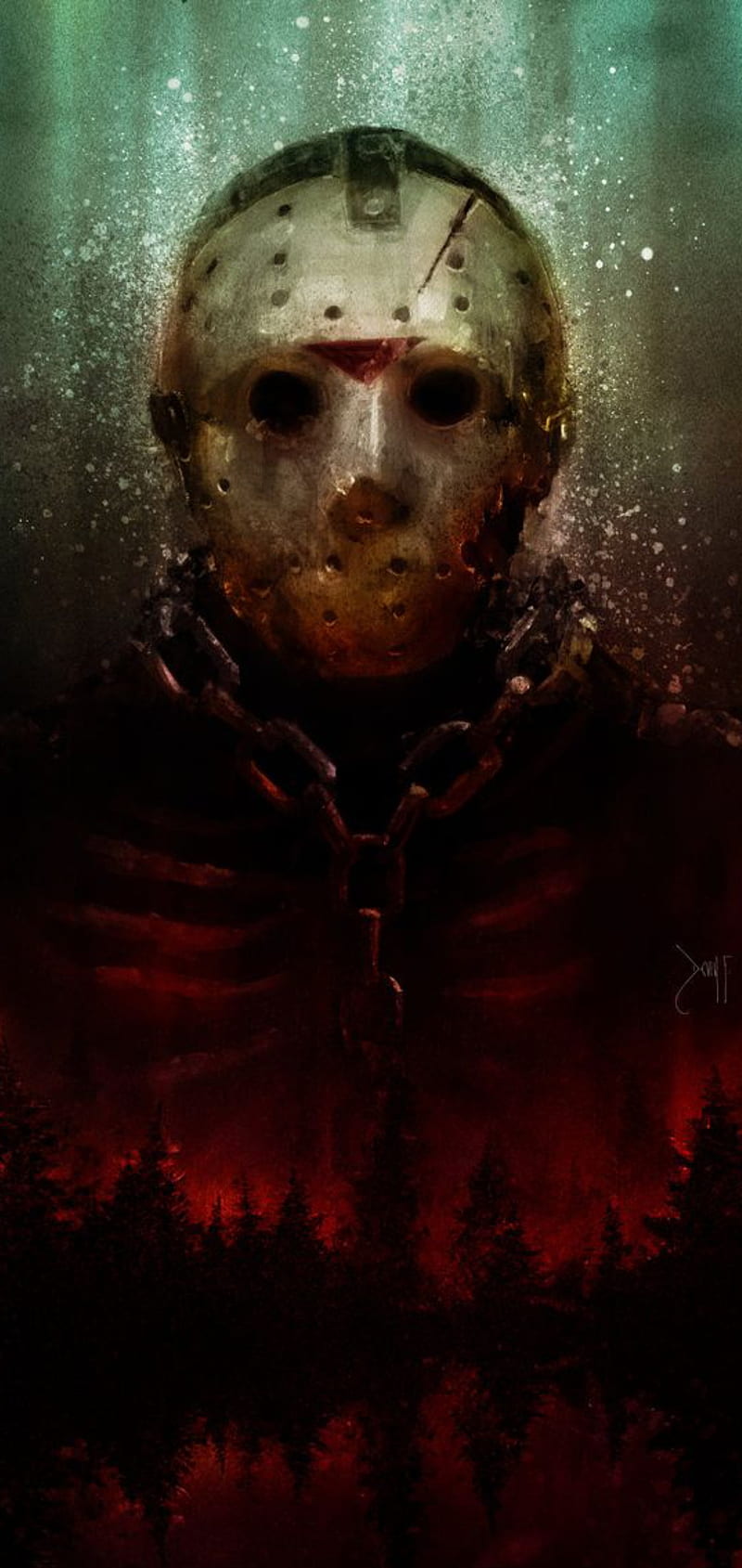 New Blood Jason, 13th, blood, drawing, fan art, friday, jason, new, the, voorhees, HD phone wallpaper