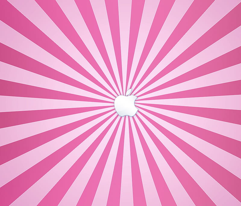 Apple, abstract, pink, vector, HD wallpaper