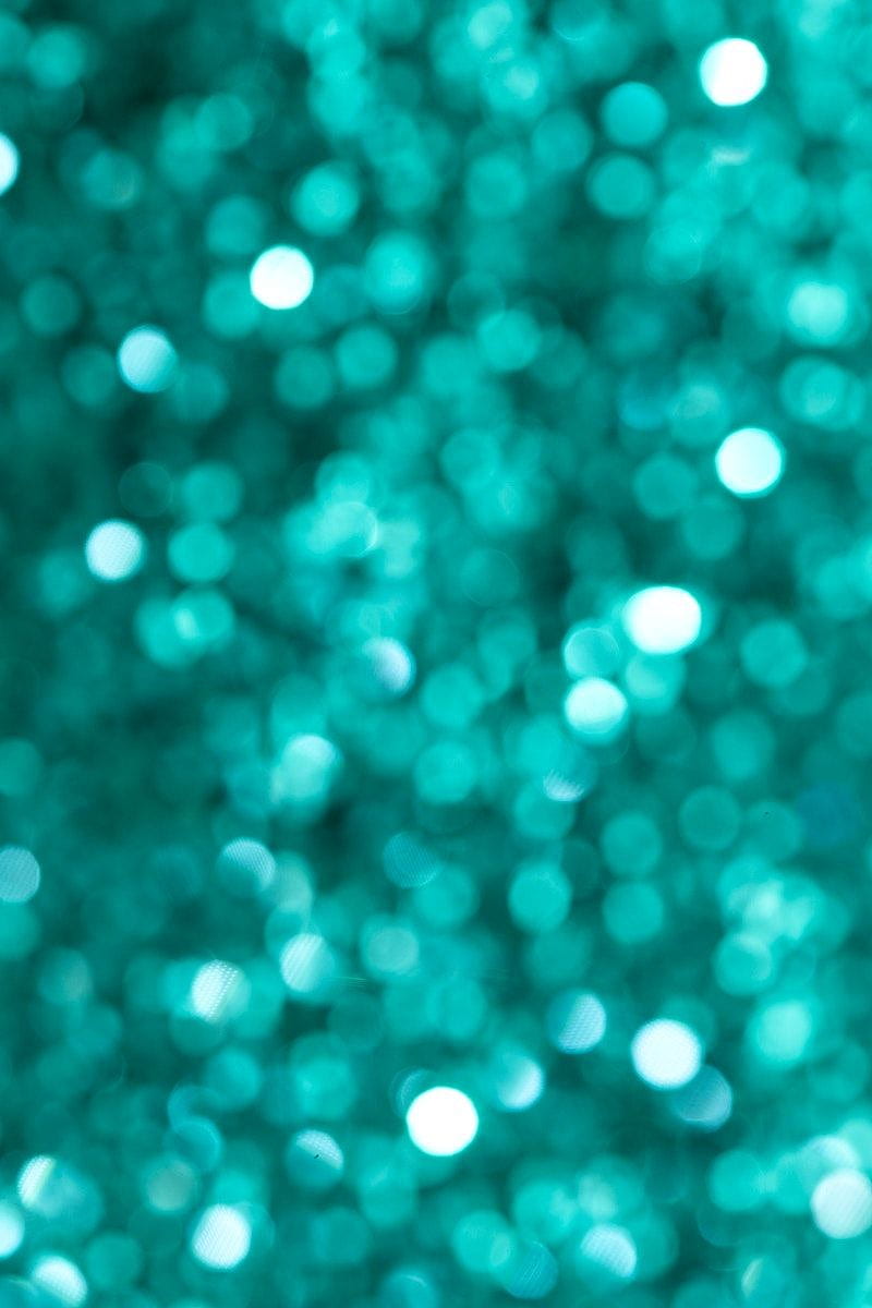 Shiny turquoise glitter textured background. / Teddy Rawpixel. Simple background , Textured background, Turquoise glitter, HD phone wallpaper
