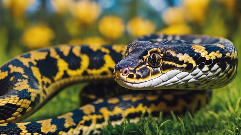 Carpet Python, snake, carpet, reptile, python, HD wallpaper