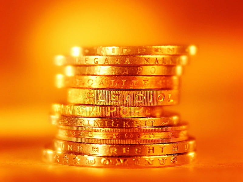 Gold Coins, Currency, Coins, Money, Gold, HD wallpaper