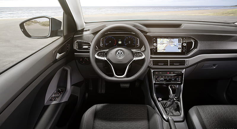 2019 Volkswagen T-Cross - Interior, Cockpit, car, HD wallpaper | Peakpx