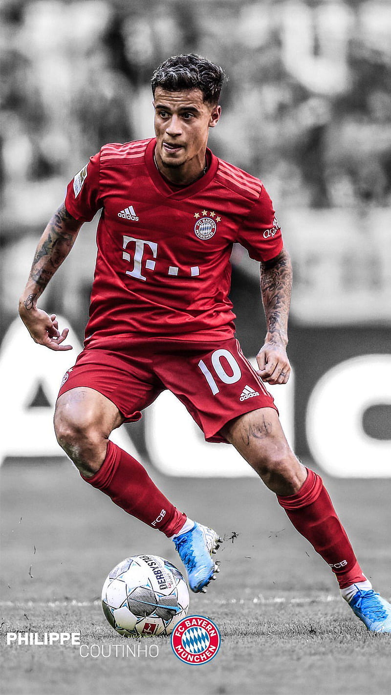 Philippe COUTINHO (FC Bayern Munich), Action, Single Action, Single Image,  Cut Out, Full Body, Stock Photo, Picture And Rights Managed Image. Pic.  PAH-123575573 | agefotostock
