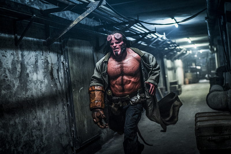 David Harbour As Hellboy 2019, hellboy, 2019-movies, movies, HD wallpaper