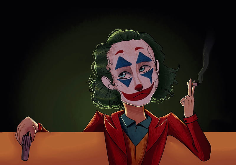 Joker Cigratte Time, joker-movie, joker, superheroes, supervillain, artwork, HD wallpaper