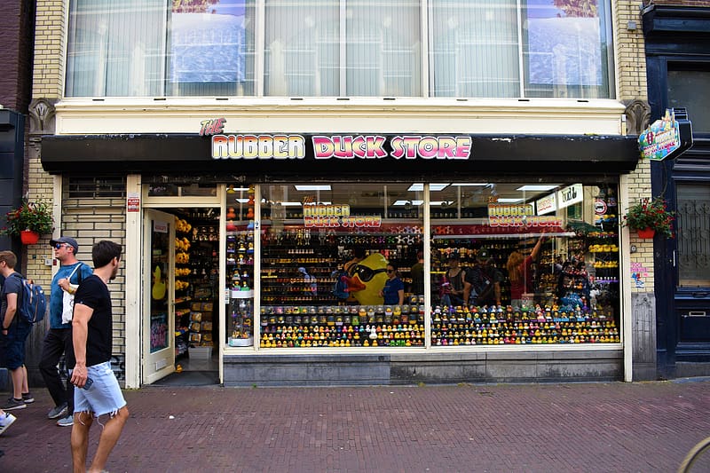 Rubber Duck Store - Amsterdam, Amsterdam, Cities, Holland, The Netherlands, HD wallpaper