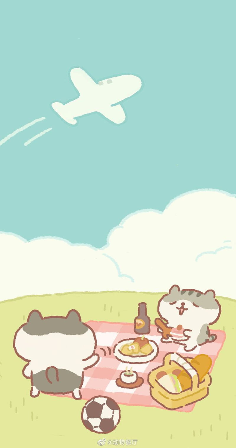 Animal Restaurant on Twitter. Cute cartoon , iphone cute, Cute doodles, Food Animal, HD phone wallpaper