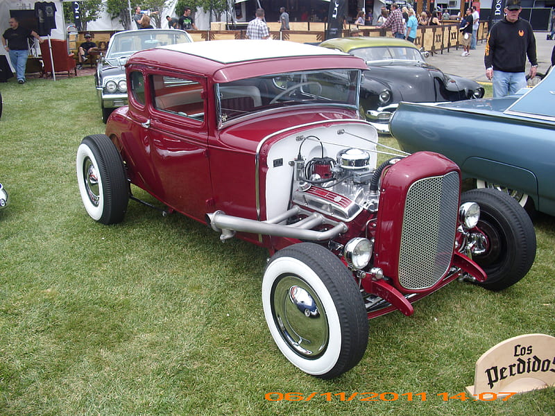 LIL HOTROD COUPE, outside, autos, custom, hot rods, carros, show, coupe, hotrod, ford, car, auto, classic, HD wallpaper