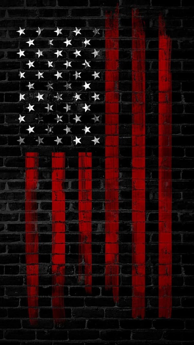 Flag, black, red, HD phone wallpaper
