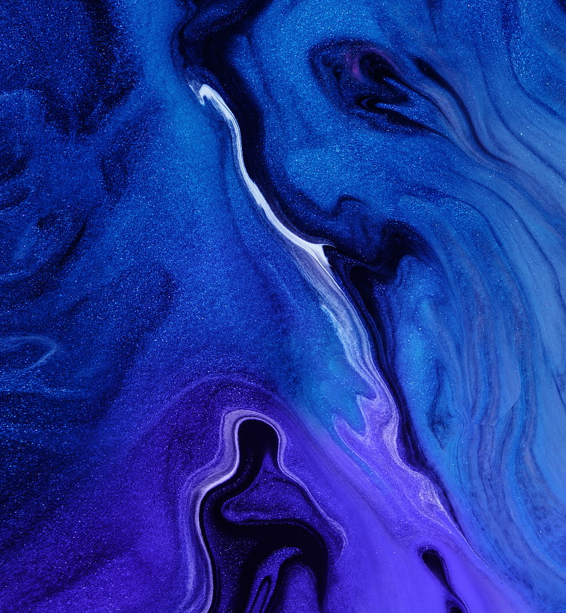 abstract, Color Burst, digital art, blue, purple, waves, HD phone wallpaper