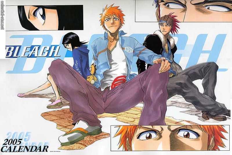 HD wallpaper: Bleach character poster, anime, Kurosaki Ichigo, Abarai Renji