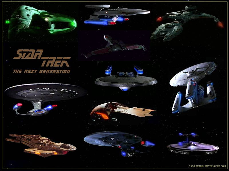 Star Trek - The Next Generation Ships, tng, star trek tng, warbird, enterprise-d, HD wallpaper