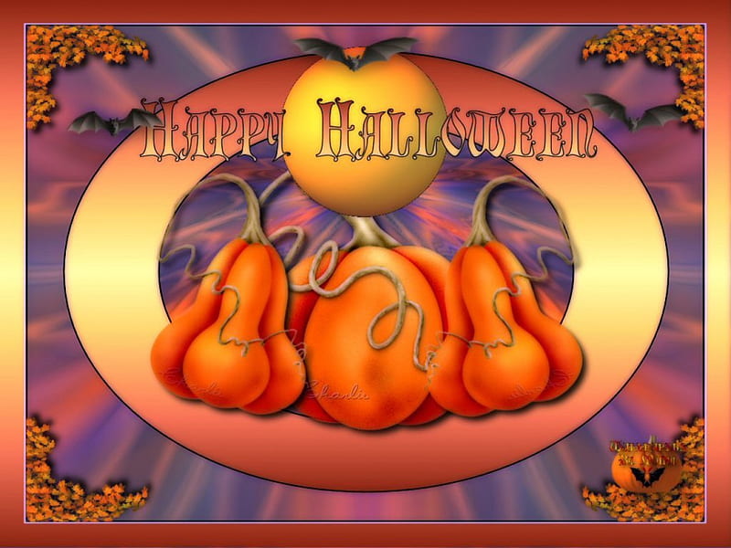 Halloween Greetings, holidays, gourds, halloween, pumpkins, HD wallpaper
