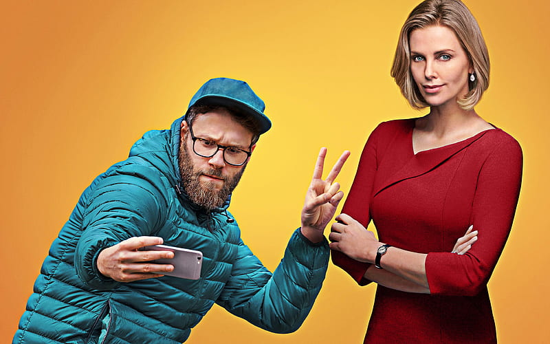 Long Shot, 2019 poster, promotional materials, Charlize Theron, Seth Rogen, Fred Flarsky, HD wallpaper