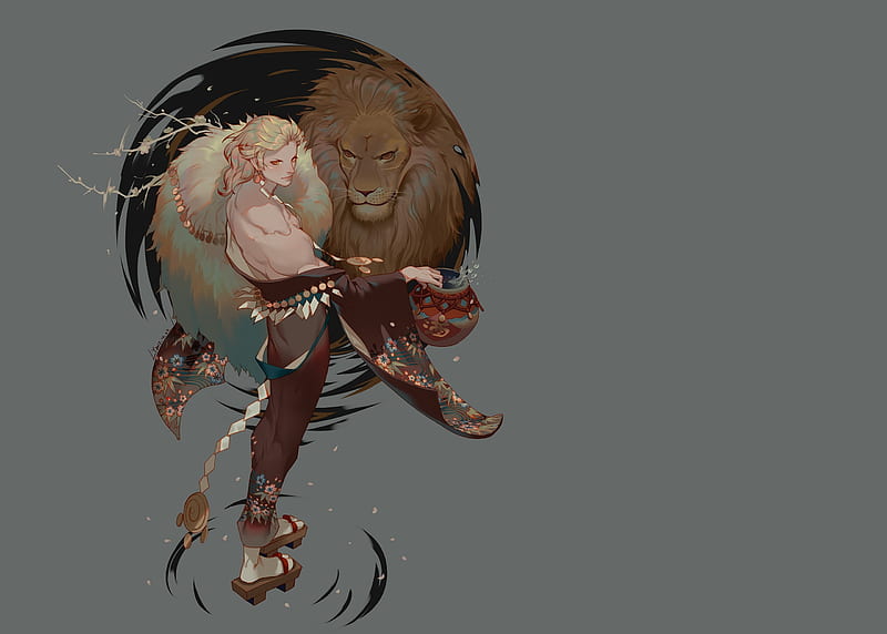 Lionhearted Luminary: Radiant AI Anime Girl Character Art in Leo by Diki  Dwi Purnama on Dribbble