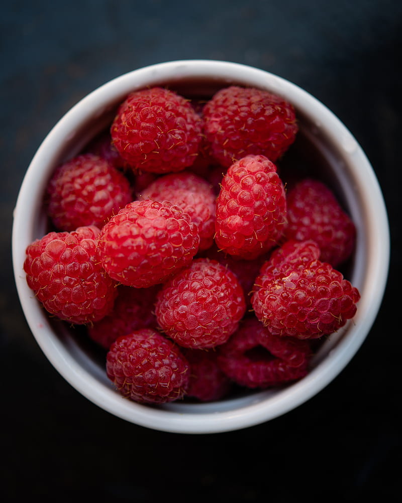 raspberry, berry, cup, fruit, HD phone wallpaper