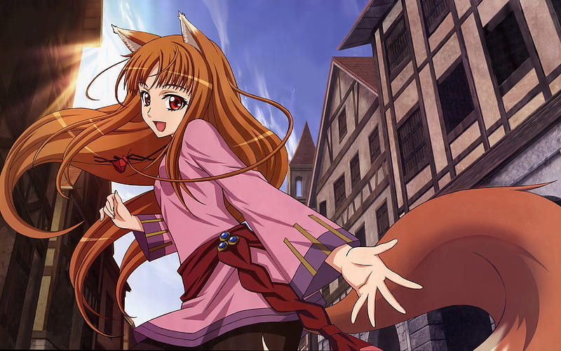 Spice and Wolf Holo, horo, wolf girl, spice, wolf, spice and wolf, HD wallpaper