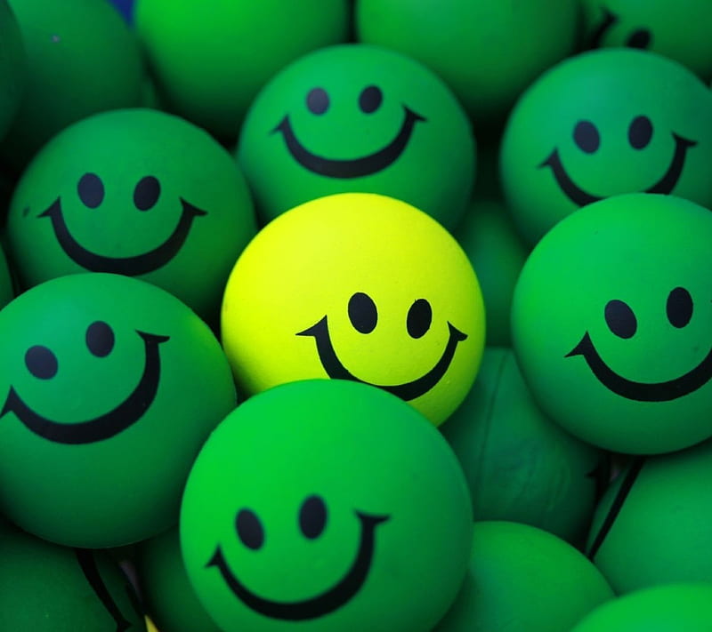 Green Smiley, 2016, awesome, love, HD wallpaper
