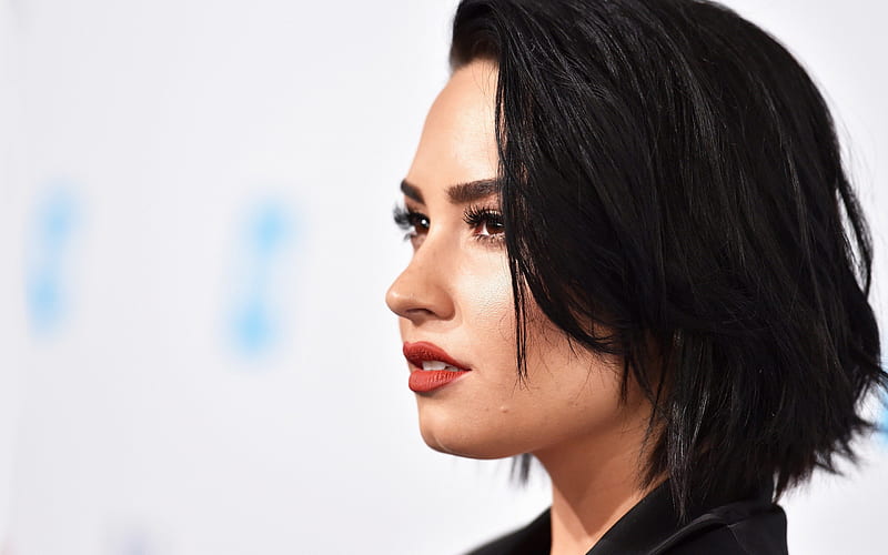Demi Lovato, american singer, face, portrait, hoot, american star, beautiful woman, HD wallpaper
