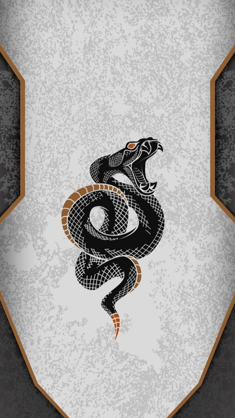 snake, logo, black snake, texture, desenho, HD phone wallpaper