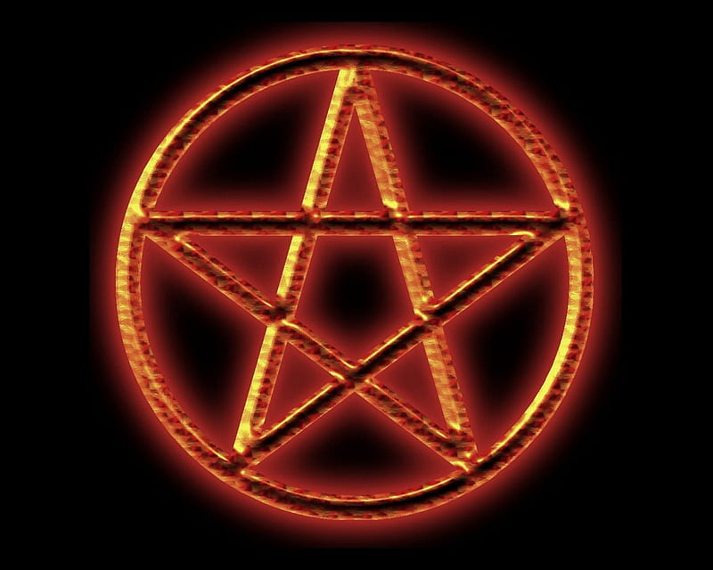 pentagram, evil, hell, abstract, satan, HD wallpaper