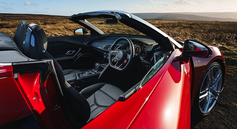 2019 Audi R8 V10 Spyder Performance quattro (UK-Spec) - Interior , car, HD wallpaper