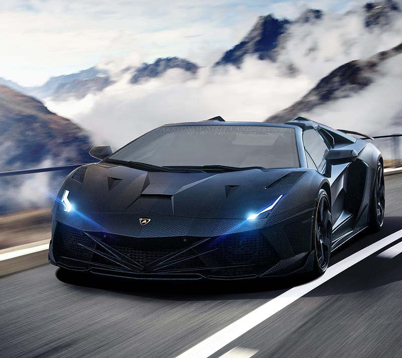 Lamborghini Insane, aventador, fog, lamborghini aventador, HD wallpaper