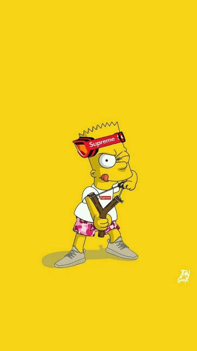 Bart Simpson Gangster, Cool Cartoon Gangster, HD phone wallpaper