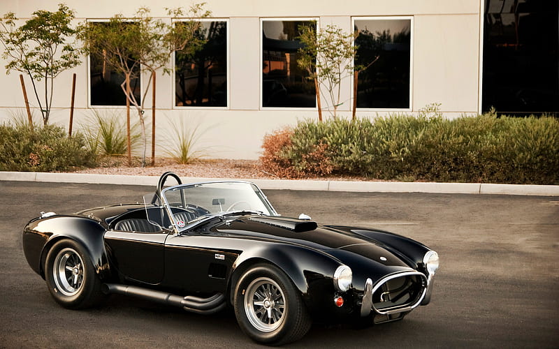 Shelby Cobra retro cars, 1965 cars, roadsters, Shelby, HD wallpaper