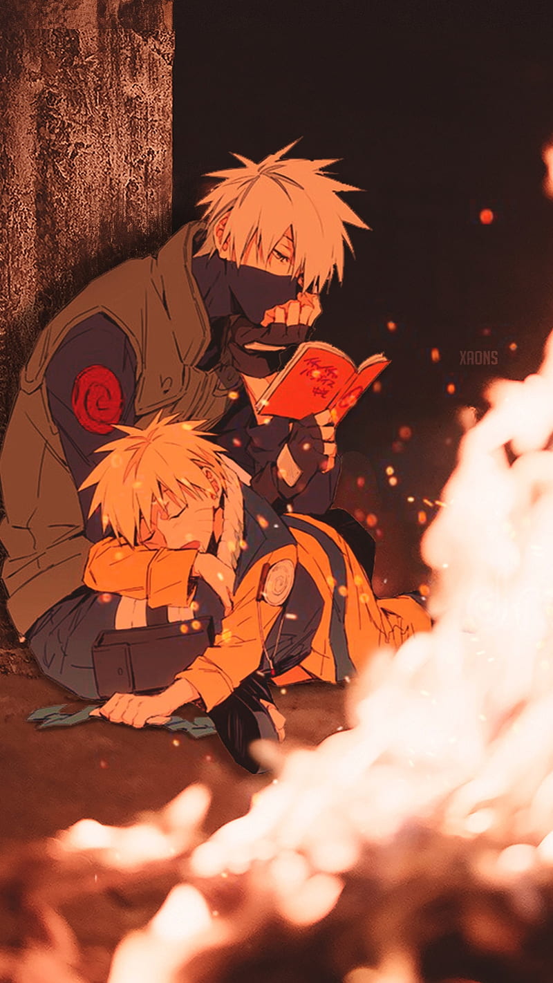 kakashi sensei naruto uzumaki with