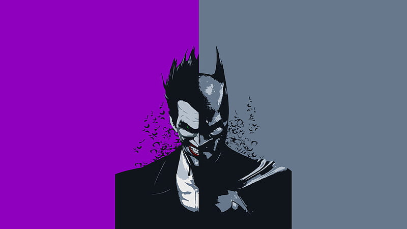 Batman and Joker Minimalist, HD wallpaper
