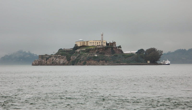 Alcatraz Prison, USA, graphy, alcatraz, California, wide screen, island, San Francisco, scenery, HD wallpaper
