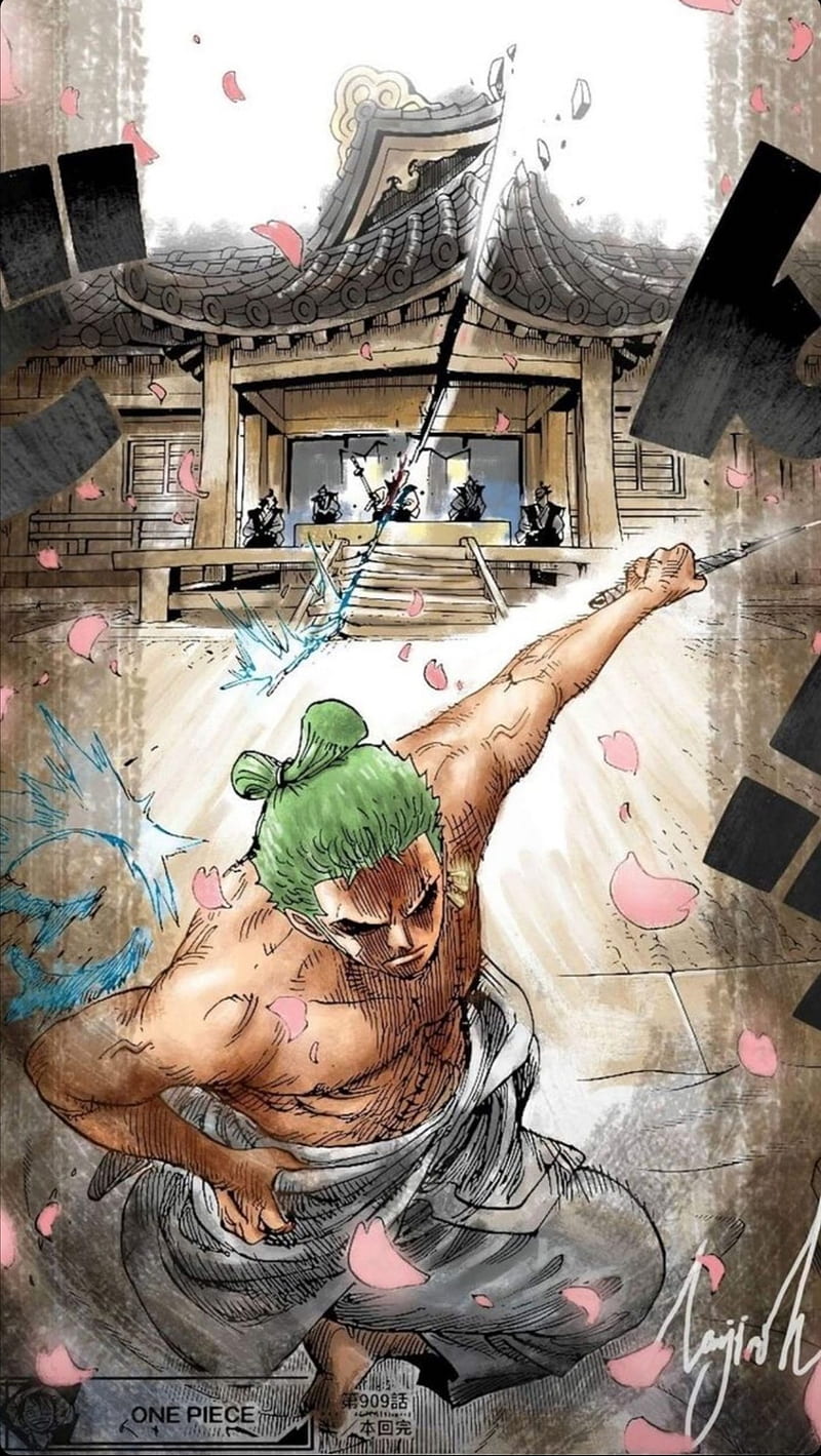 One Piece  Roronoa Zoro Wano Kuni Arc 4K wallpaper download