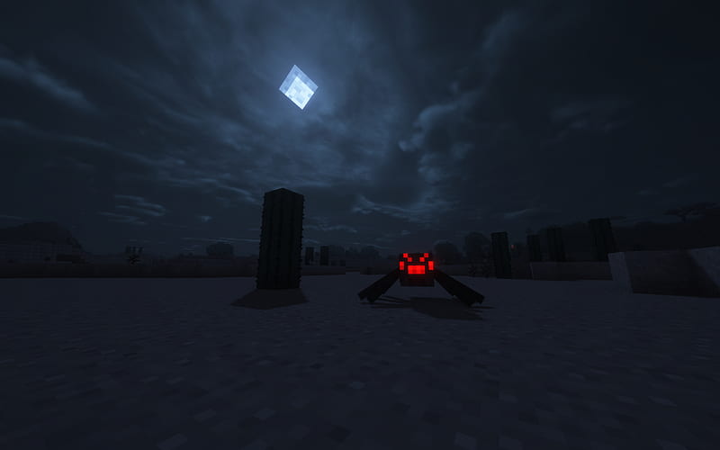 Minecraft Spider Man Into The Night, HD wallpaper