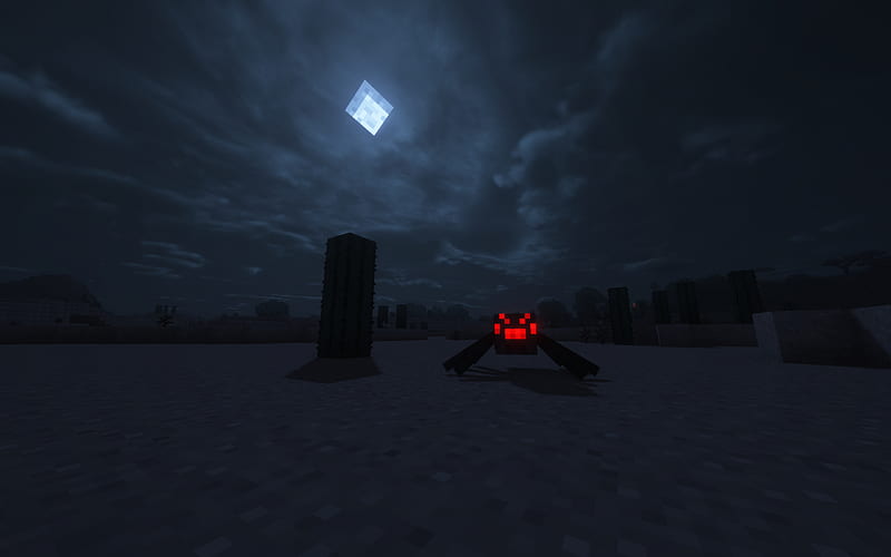 Minecraft Cave Spider Wallpaper 