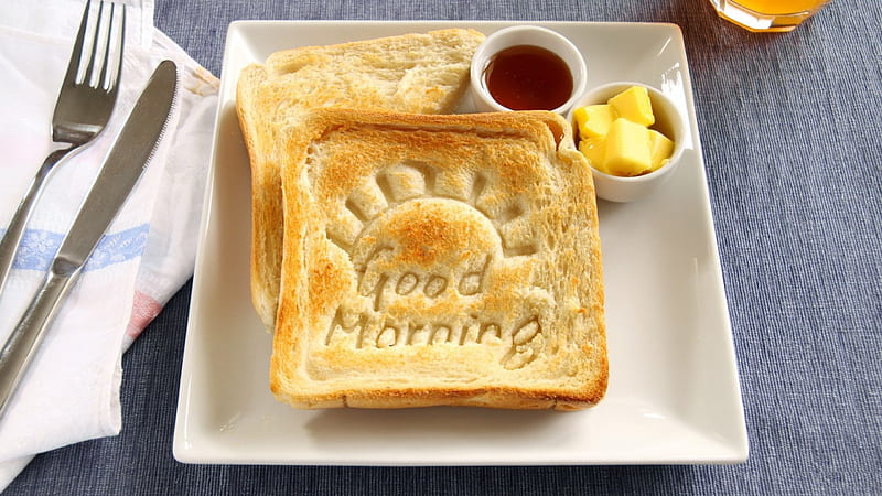 Good Morning Breakfast Wishes, Toast, Good Morning, Wishes, Breakfast, HD wallpaper