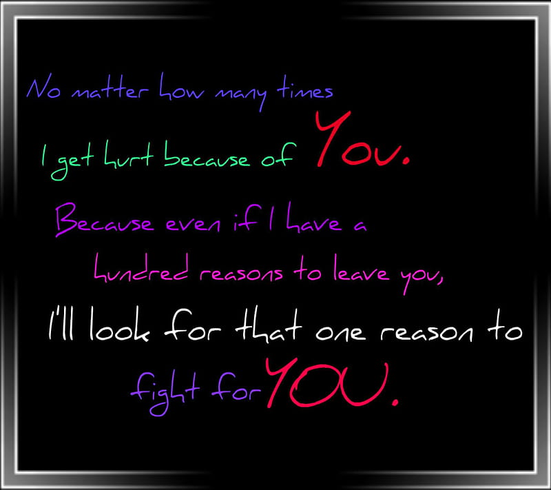 Fight For You, cool, feelings, hurt, look, love, reason, sayings, you and me, HD wallpaper
