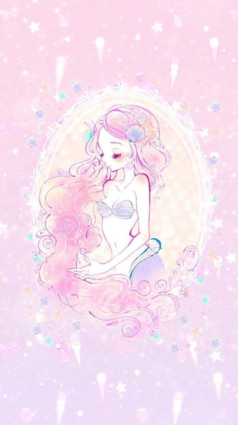 Download Kawaii Pink And White Paint Wallpaper