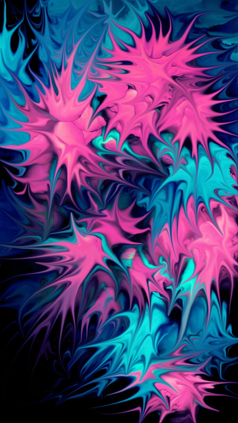 Pink and blue explosión Wallpaper 8k HD ID:3482