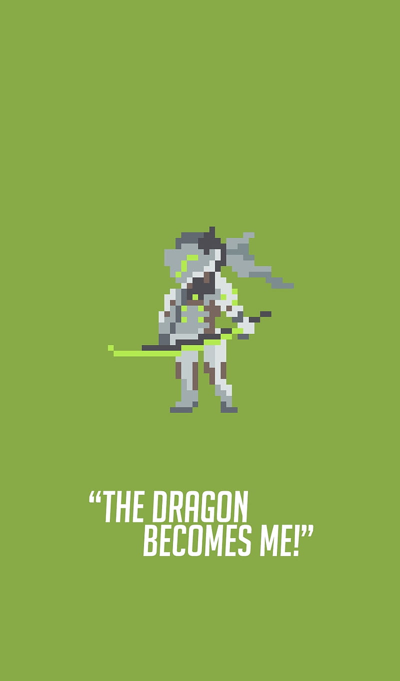 Genji 8-bit, overwatch, HD phone wallpaper