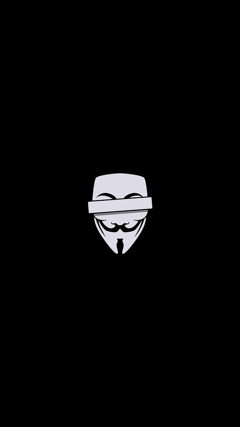 Anonymous, 929, amoled, anon, cyber, dark, hacker minimal, new, HD phone wallpaper
