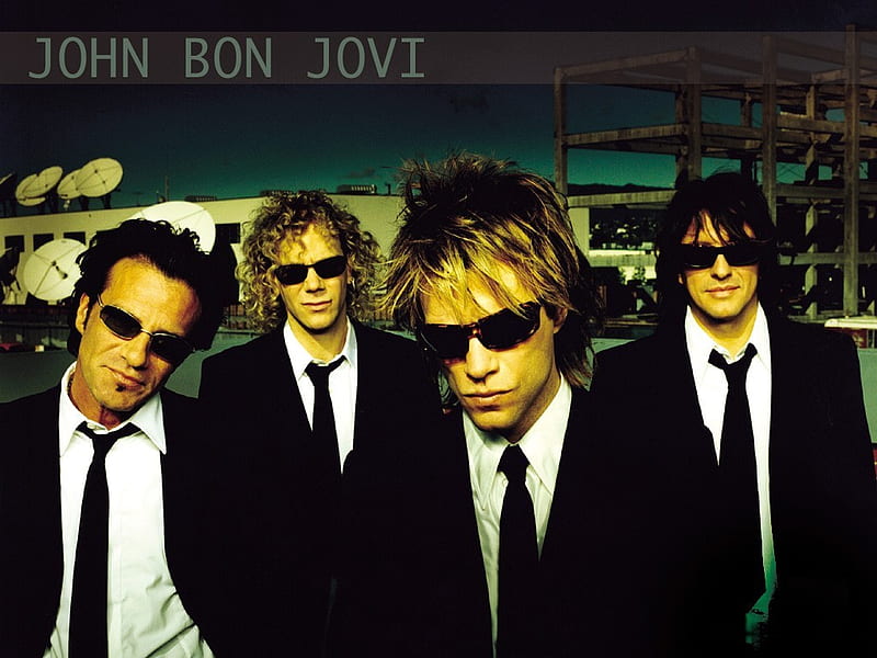 Bon Jovi, four, music, band, men, HD wallpaper