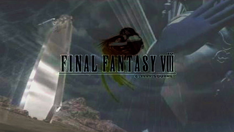 Gunblade and Edea with Logo, Squall, Edea, Final Fantasy VIII, Rinoa, Gunblade, HD wallpaper