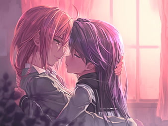 Wallpaper Cute, Profile View, Romance, Shoujo, School Uniform, Anime Couple  - Resolution:3035x2150 - Wallpx