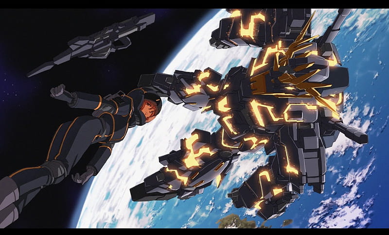 Banshee Gundam & Marida Cruz, Earth, Gundam, mecha, space, UC Era, Unicorn Gundam, pilot, Banshee Gundam, HD wallpaper