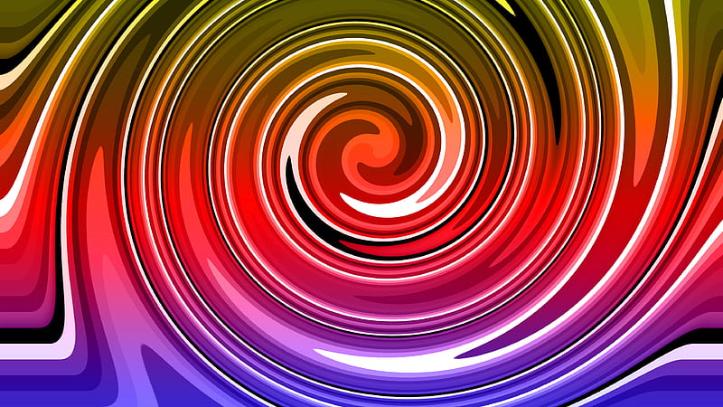 Multicolor Swirl Abstract, HD wallpaper