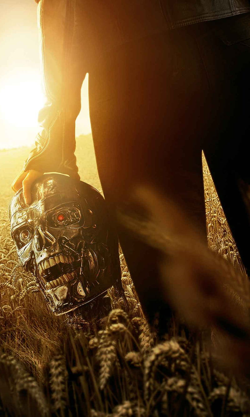 terminator genisys, future, movie, skull, tech, HD phone wallpaper