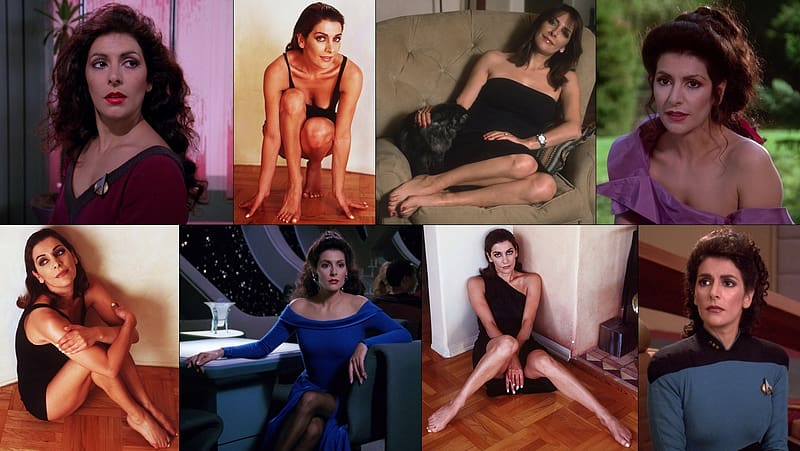 Actress Marina Sirtis, Troi, Marina, Sirtis, Deanna Troi, Star Trek The Next Generation, Star Trek, HD wallpaper