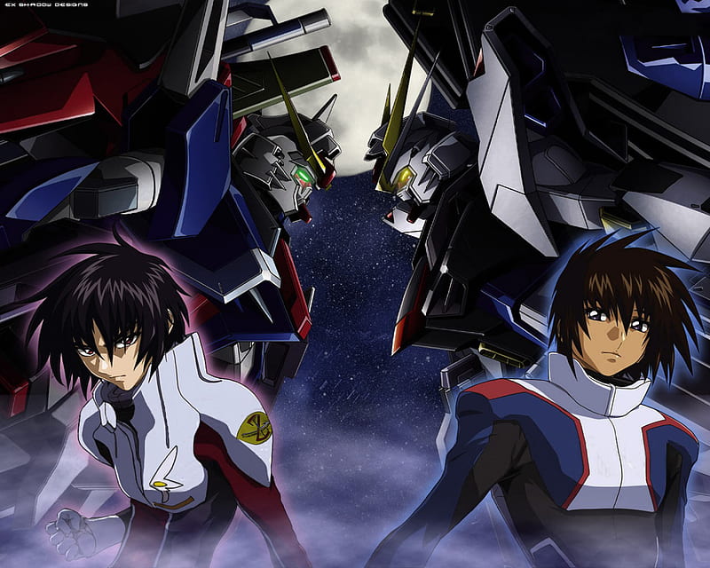 Gundam Seed Destiny, gundam, destiny, kira yamato, athrun zala, gundam seed, HD wallpaper